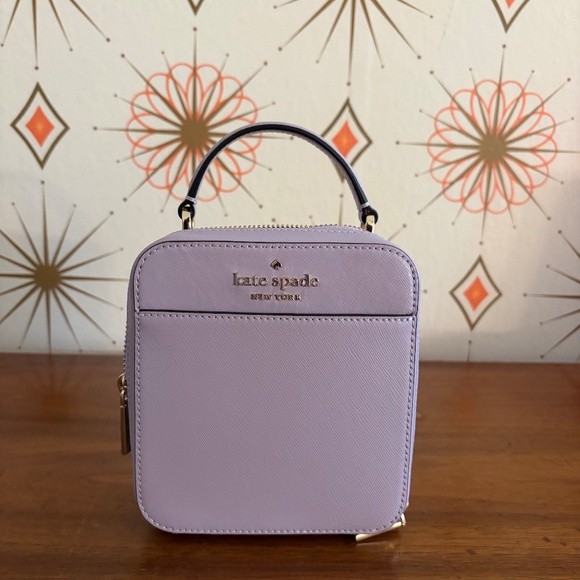 Kate Spade Leather Daisy Crossbody Color Lavender New Without Tags Never Used - Picture 4 of 6